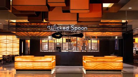 The wicked spoon - The Wicked Spoon Buffet at The Cosmopolitan does things with a bit more style than some resorts in Las Vegas. The modern décor greets diners with an eye for aesthetic. A carving station, multiple ethnic offerings, and an omelet bar that features lox, prime rib, goat cheese, and avocado all allow guests plenty of options. 